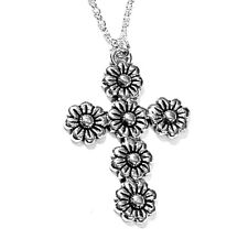 Silver flower cross for sale  Marietta