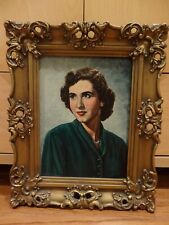 Used, Vintage oil painting on canvas "Women portrait" by American Artist G. L. Nelson. for sale  Shipping to Canada