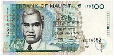 1998 MAURITIUS 100 RUPEES NOTE - p44 XF, used for sale  Shipping to South Africa