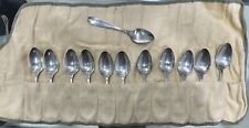 (12) Vintage Tiffany & Co. Sterling Silver Marquise Style Teaspoon 5 3/4", used for sale  Shipping to South Africa