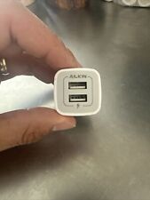 Carregador de parede USB, adaptador carregador, pacote com 2 AILKIN 2 2.1A porta dupla branco rápido , usado comprar usado  Enviando para Brazil