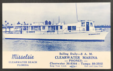 Misselsie Deep Sea Fishing Boat Clearwater Beach Florida FL Advertising Postcard for sale  Shipping to South Africa