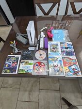 Nintendo Wii Game Console 2 Remote w/ Nunchuck Mario Galaxy And More RVL-001 US, used for sale  Shipping to South Africa
