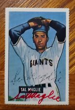 Tarjeta de béisbol Sal Maglie 1951 Bowman #127 autógrafo automático firmado ¡RARA!  1975 segunda mano  Embacar hacia Argentina