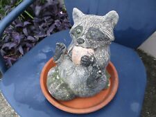 VINTAGE CONCRETE/CEMENT SOLID SWEETEST  RACOON, used for sale  Shipping to South Africa