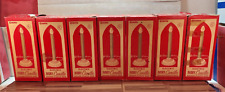 7 Vintage Grants Electric Ivory Candles No 131R Molded Plastic Base in Boxes, usado comprar usado  Enviando para Brazil