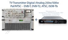 Transmissor de TV digital/analógico 250W/500Watt Pal, NTSC, DVB-T, DVB-T2,ATSC,ISDB-Tb comprar usado  Enviando para Brazil