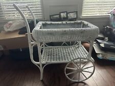 tea antique cart wicker for sale  Mount Pleasant