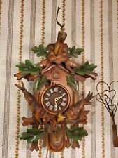 VTG GERMAN CUCKOO CLOCK VERY LARGE 16" TALL DEER HEAD KOCH for sale  Shipping to South Africa