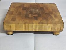 BEAUTIFUL END GRAIN CUTTING BOARD 11x10x3 4pounds 10ounces BUTCHER'S BLOCK THICK for sale  Shipping to South Africa
