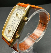 Vintage Feminino Orvis Relógio de Tempo Duplo - Não Testado Pode Precisar de Bateria/Reparo comprar usado  Enviando para Brazil