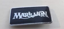 Marillion Vintage Metal Enamel  Badge Black Silver  segunda mano  Embacar hacia Mexico