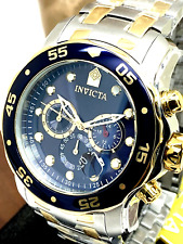 Relógio masculino Invicta 0077 Pro Diver mostrador azul dois tons aço inoxidável 48mm comprar usado  Enviando para Brazil