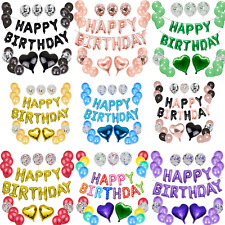 Happy Birthday Balloons Banner Self Inflating Bunting Decoration Letters Balloon for sale  Shipping to South Africa