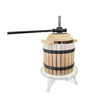 Prensa para vinho de frutas 3,17 galões cesta de madeira maciça cidra maçã para fazer vinho em casa comprar usado  Enviando para Brazil