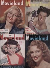 84 números antiguos raros de la revista de fans de la película de Movieland America (1943-1950) en DVD segunda mano  Embacar hacia Mexico