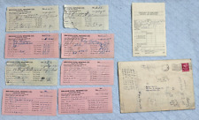 Small lot of 40s/50s receipts etc from Briggs Coal Mining Co Oakland City IN for sale  Shipping to South Africa
