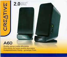 ALTOPARLANTI  Desktop  CREATIVE A60  2.0 Speaker  System   QUALITY STEREO  NUOVO, używany na sprzedaż  Wysyłka do Poland