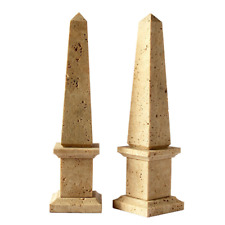 Usado, Obelisco Classico in Travertino Italian Stone Classic Obelisk Home Design H.25CM segunda mano  Embacar hacia Argentina
