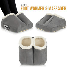 Electric Foot Warmer and Massager Soothing Relaxing Hot Feet Massage Faux Fur for sale  Shipping to South Africa