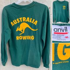 Vintage Australia Rowing T Shirt c 1993 Row Works Kangaroo Graphic Tee Size M for sale  Shipping to South Africa