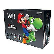 Sistema de console Nintendo Wii preto pacote New Super Mario Bros.  Sem caixa incluída. comprar usado  Enviando para Brazil
