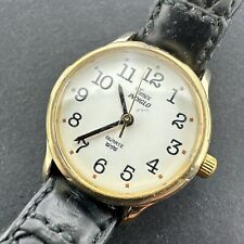 Relógio feminino vintage Timex Indiglo pulseira de couro 24,5 mm, usado comprar usado  Enviando para Brazil