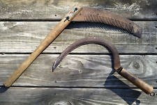 Antiguo cuchillo de trigo para herramientas manuales de granja cortador de tallo de maíz guinda hoz campo grano, usado segunda mano  Embacar hacia Argentina