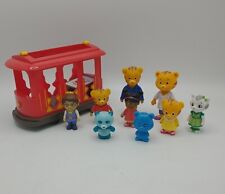 Daniel Tiger Neighborhood Moving Trolley 9 Figure Toy Lot for sale  Shipping to South Africa