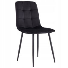 Używany, Krzesło tapicerowane VIKING Krzesło do jadalni CZARNE Krzesło do salonu KATE na sprzedaż  PL
