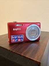 Sanyo VPC T1496 14,0 MP CCD DigiCam - Rojo con batería; ¡Funciona muy bien! segunda mano  Embacar hacia Argentina