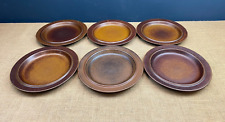 6 X VINTAGE MID CENTURY ARABIA FINLAND RUSKA DINNER PLATES BY ULLA PROCOPE-26cm for sale  Shipping to South Africa