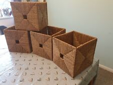 square seagrass baskets for sale  MANCHESTER