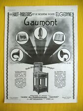 Gaumont press advertisement d'occasion  Expédié en Belgium