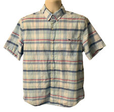 Camisa xadrez azul baleia VINEYARD VINES Tucker slim fit manga curta G *excelente* comprar usado  Enviando para Brazil