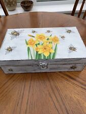 Decoupaged daffodils bumble for sale  NEW QUAY
