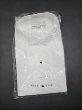 Used, Neil Allyn White Tuxedo Shirt 100% Cotton Wing Collar L-32/33 for sale  Shipping to South Africa