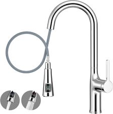 yeulluey Kitchen Taps with Pull Out Spray, Temperature Display Kitchen Sink Taps for sale  Shipping to South Africa