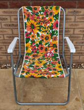 Vintage Folding Deck Chair Floral Design for sale  Shipping to South Africa