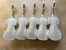 Kit de violín blanco 4/4 sin terminar violín maestro violín una pieza arce llama , usado segunda mano  Embacar hacia Argentina