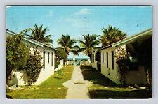 Postal Ft Lauderdale FL-Florida, Coccoloba Cottages, publicidad vintage c1954 segunda mano  Embacar hacia Argentina