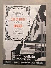 Spartito sax night usato  Biella