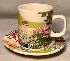 Taza y platillo Corona Juan Valdez Café Colombiano Demitasse, usado segunda mano  Embacar hacia Argentina