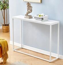 Sofá de mesa Cplxroc 42” mármore falso console mesa branco frete grátis, usado comprar usado  Enviando para Brazil