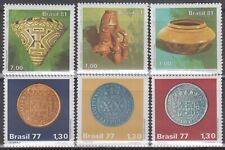 3. Seleção de selos do Brasil 1977-1981 artefatos, moedas coloniais brasileiras, sem marca de charneira, usado comprar usado  Enviando para Brazil