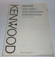 Kenwood v45 bedienungsanleitun gebraucht kaufen  Südstadt