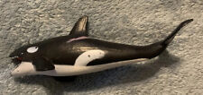 Boneco de ação preto e branco baleia assassina orca estatueta brinquedo vintage sem marca comprar usado  Enviando para Brazil