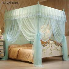 Rede mosquiteira cama tenda comprimento chão cortina 4 pôsteres cantos cama dossel comprar usado  Enviando para Brazil