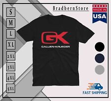 Gallien-Krueger Bass Amplifiers Logo T- Shirt made in usa for sale  Shipping to South Africa