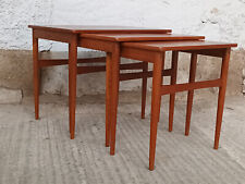 Teak Nesting Tables 3 mesas de juego mesa auxiliar danesa moderna mesa vintage años 60, usado segunda mano  Embacar hacia Argentina